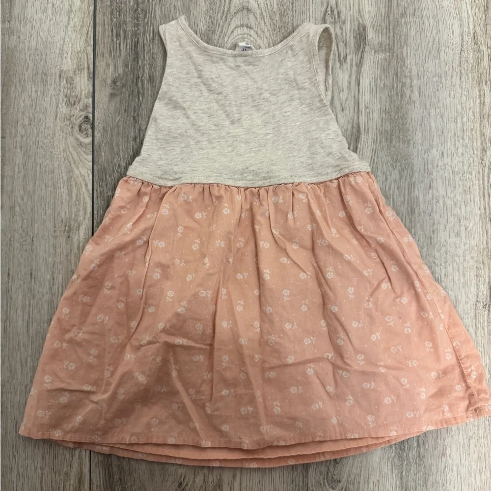 Adorable Pink Cat Face Kids Dress